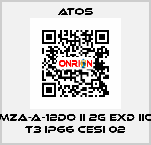 MZA-A-12DO II 2G Exd IIC T3 IP66 CESI 02 Atos