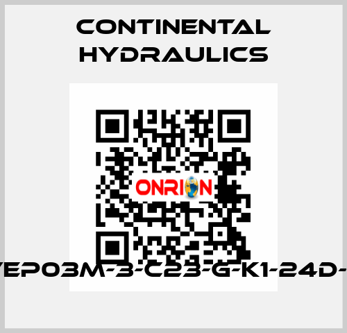 VEP03M-3-C23-G-K1-24D-B Continental Hydraulics
