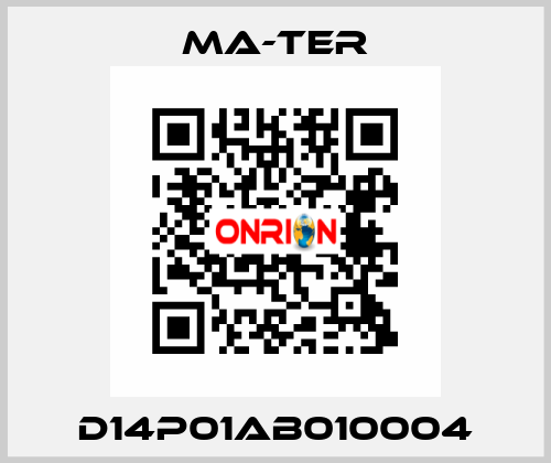 D14P01AB010004 MA-TER