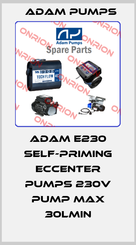 Adam E230 Self-Priming Eccenter Pumps 230V pump max 30lmin Adam Pumps