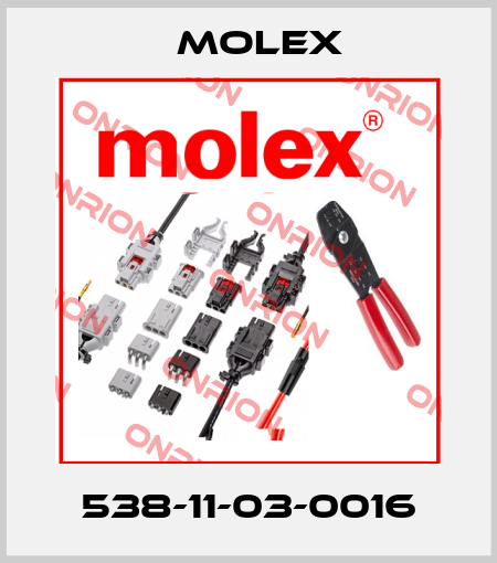 538-11-03-0016 Molex