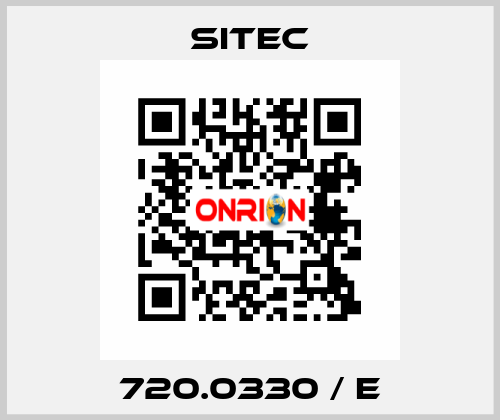 720.0330 / e SITEC