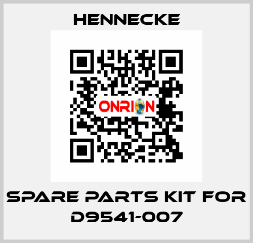 spare parts kit for D9541-007 Hennecke