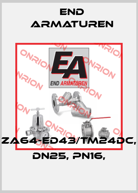 ZA64-ED43/TM24DC, DN25, PN16, End Armaturen