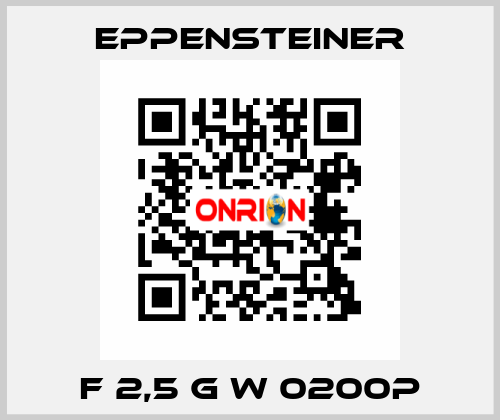 F 2,5 G W 0200P Eppensteiner