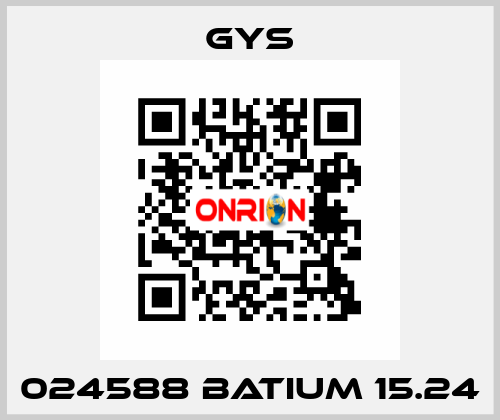 024588 BATIUM 15.24 GYS