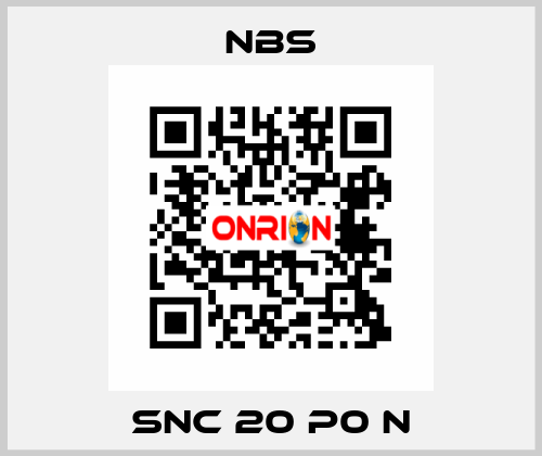 SNC 20 P0 N NBS