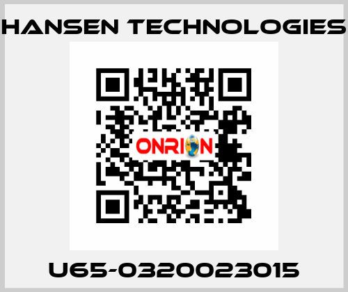 U65-0320023015 HANSEN TECHNOLOGIES