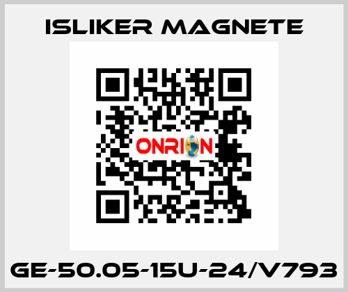 GE-50.05-15U-24/V793 ISLIKER MAGNETE