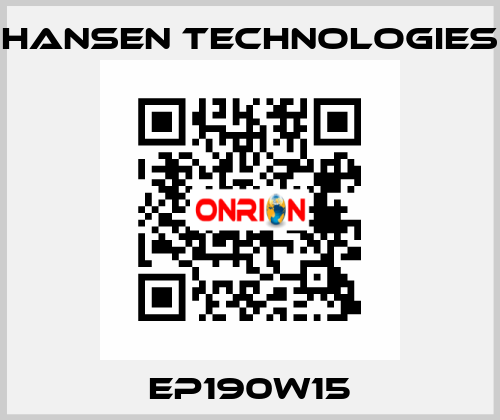 EP190W15 HANSEN TECHNOLOGIES