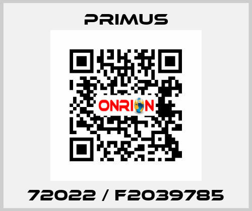 72022 / F2039785 Primus