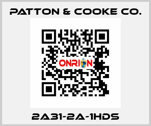 2A31-2A-1HDS Patton & Cooke Co.