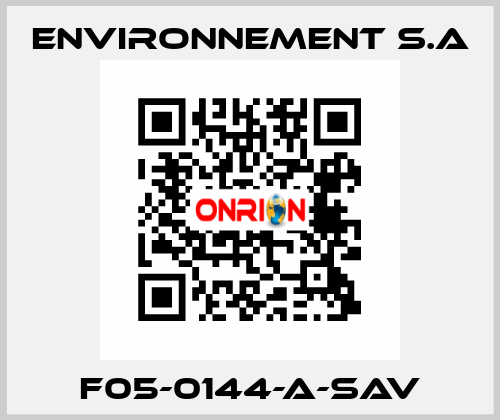 F05-0144-A-SAV Environnement S.A