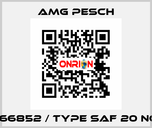 166852 / type SAF 20 NC AMG Pesch