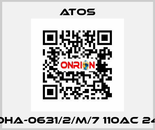 DHA-0631/2/M/7 110AC 24 Atos