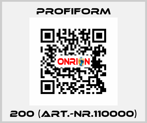 200 (Art.-Nr.110000) Profiform