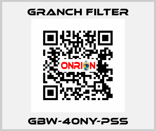 GBW-40NY-PSS GRANCH FILTER