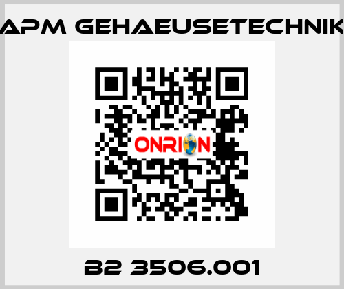 B2 3506.001 APM GEHAEUSETECHNIK