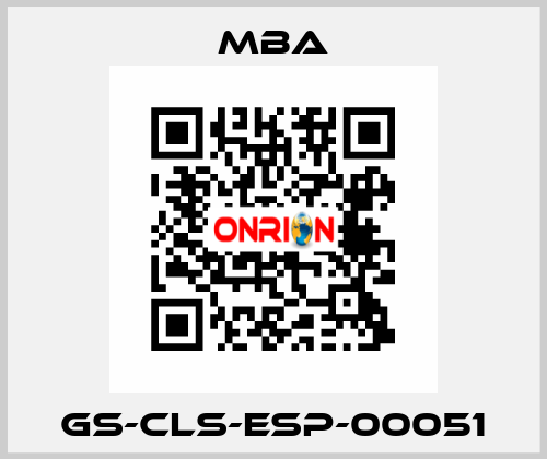 GS-CLS-ESP-00051 MBA