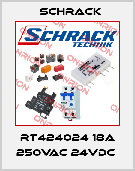 RT424024 18A 250VAC 24VDC  Schrack