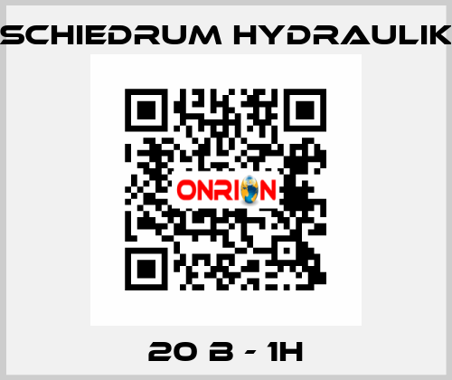 20 B - 1H SCHIEDRUM HYDRAULIK