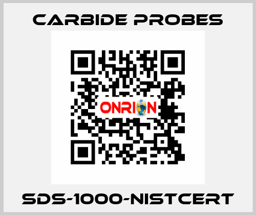 SDS-1000-NISTCERT Carbide Probes