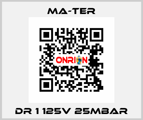 DR 1 125V 25mbar MA-TER
