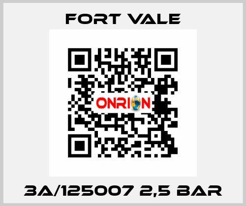 3A/125007 2,5 bar Fort Vale