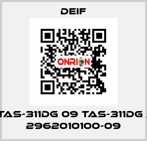 TAS-311DG 09 TAS-311DG / 2962010100-09 Deif