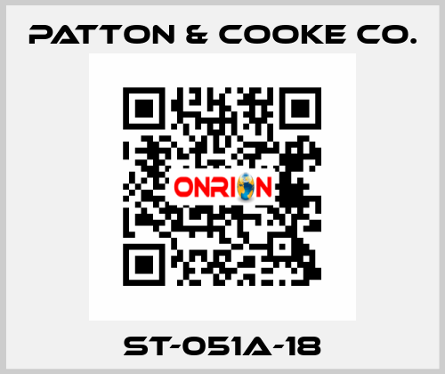 ST-051A-18 Patton & Cooke Co.