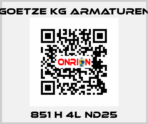 851 H 4L ND25 Goetze KG Armaturen
