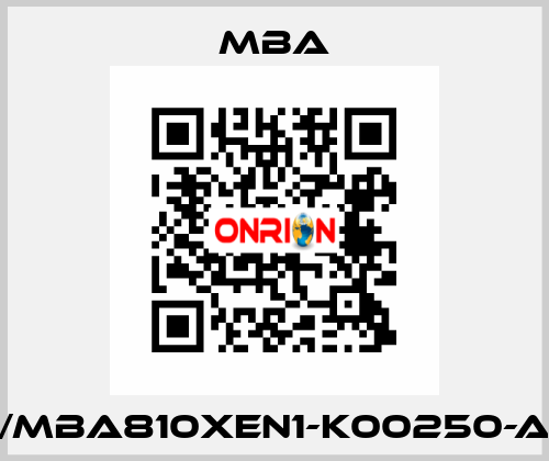 1213340/MBA810XEN1-K00250-A-XXXXX MBA