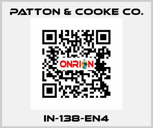 IN-138-EN4 Patton & Cooke Co.