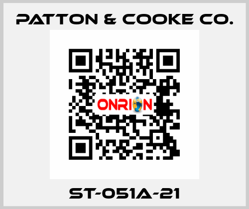 ST-051A-21 Patton & Cooke Co.