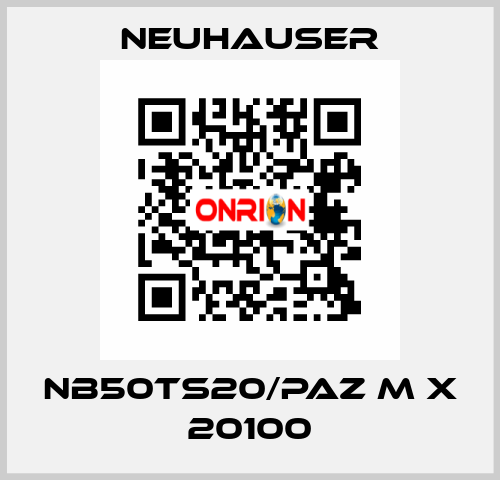 NB50TS20/PAZ M x 20100 Neuhauser