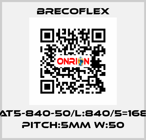 AT5-840-50/L:840/5=168 Pitch:5mm W:50 Brecoflex