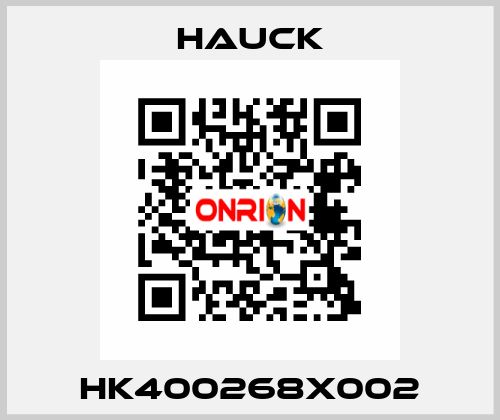 HK400268X002 HAUCK