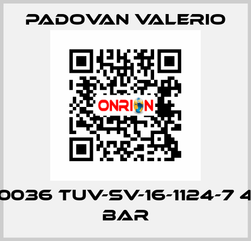 0036 TUV-SV-16-1124-7 4 bar PADOVAN VALERIO