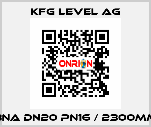 BNA DN20 PN16 / 2300mm KFG Level AG