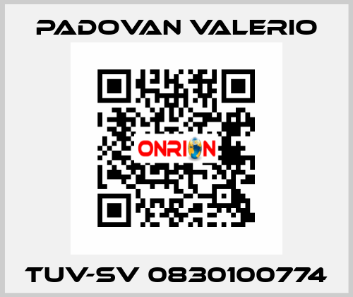 TUV-SV 0830100774 PADOVAN VALERIO