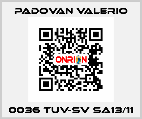 0036 TUV-SV SA13/11 PADOVAN VALERIO