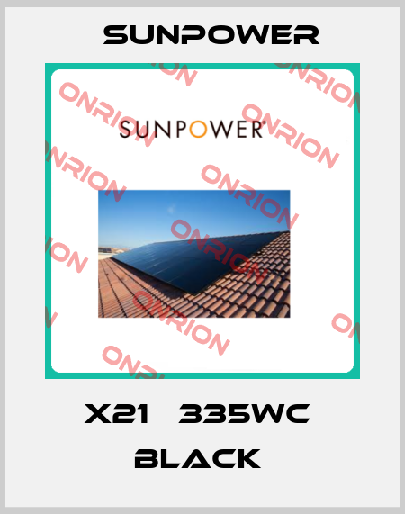 X21‐ 335Wc  BLACK  Sunpower