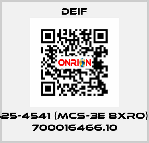 525-4541 (MCS-3E 8xRO) / 700016466.10 Deif