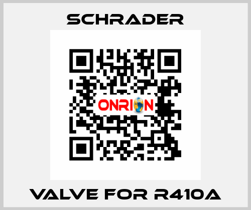 Valve for R410A Schrader