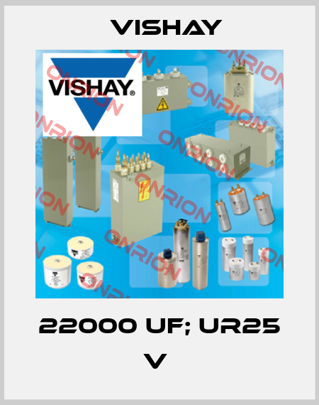 22000 uf; UR25 V  Vishay
