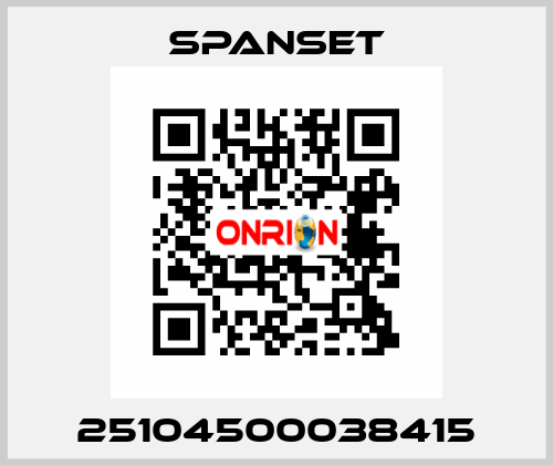 25104500038415 SpanSet