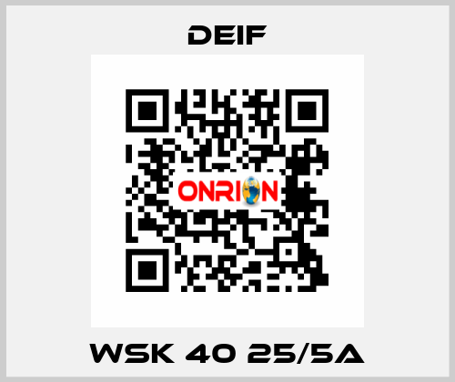 WSK 40 25/5A Deif