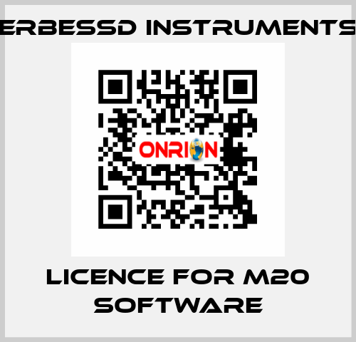 Licence for M20 software ERBESSD INSTRUMENTS