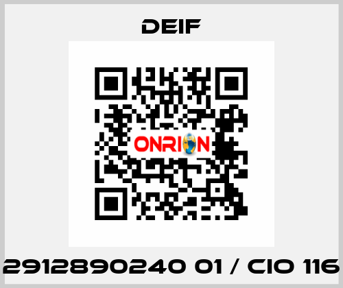 2912890240 01 / CIO 116 Deif