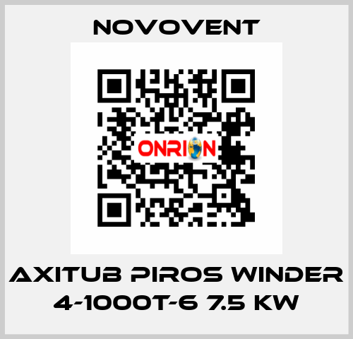 AXITUB PIROS WINDER 4-1000T-6 7.5 kW Novovent
